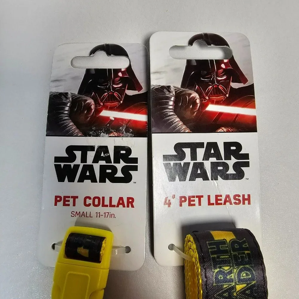 Star Wars Darth Vader 4' Pet Leash & Small Collar Set NEW Disney